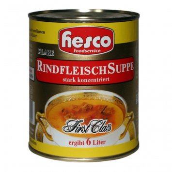 Hesco klare Rindfleischsuppe First Class 12fach konzentriert 850ml