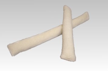 Zugluftstopper Zugluftrolle Wolle ecru 120 cm linke