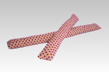 Zugluftstopper Zugluftrolle Wolle Noppen beige 95 cm linke