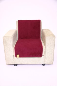 Sitzflächenschoner Sesselschoner Wolle bordeaux 150 x 50 cm linke