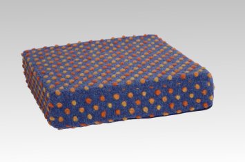 Sitzkissen Sitzerhöhung Wolle Noppen blau 40/40/10 cm linke