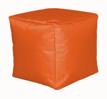 Sitzwürfel Nylon orange 40/40/40 cm linke