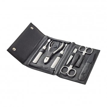Leder-Maniküre-Etui 7-teilig