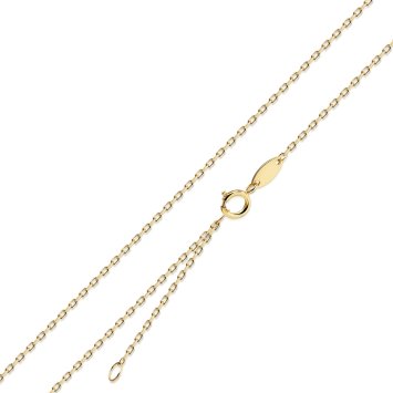 Halskette 585/- Gelbgold Ankerkette 45/42 cm