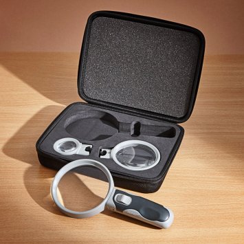 Wechsel-Lupenset mit Licht