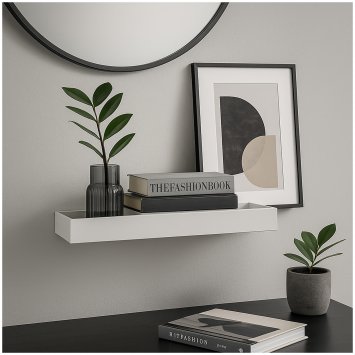 Wandboard Altona 945a MDF Regal Weiß 40 x 15 x 4 cm