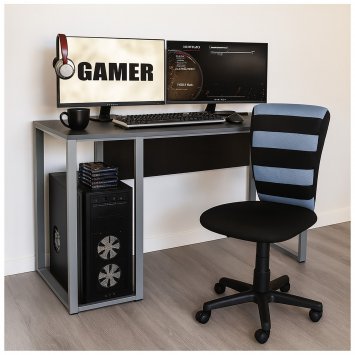 Drehstuhl höhenverstellbar Funky Blau