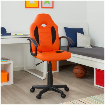 Schreibtischstuhl höhenverstellbar Daytona Junior Orange