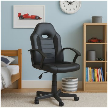 Schreibtischstuhl höhenverstellbar Daytona Junior Schwarz