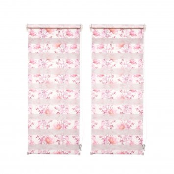 Doppelrollo 100 x 150 Marisol Blumen 2er-Set