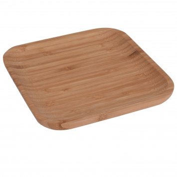 Servierplatte quadratisch Bambus