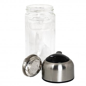 Trinkflasche Glas mit Einsatz