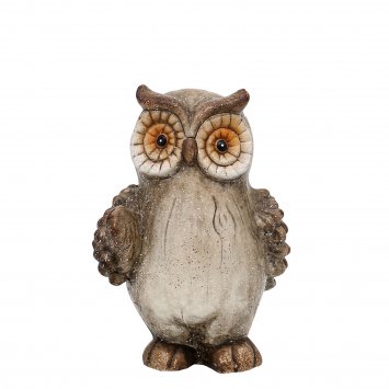 Keramik Eule mit Glitter