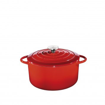 Bratentopf emailliertes Gusseisen, rot PROVENCE