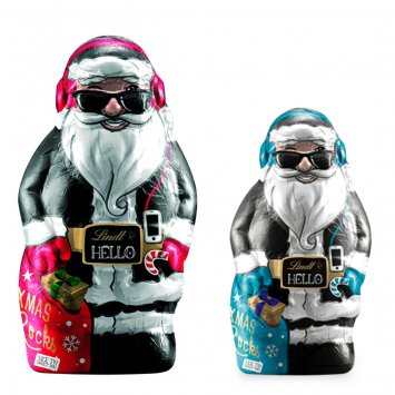 Lindt Hello Xmas Rocks Weihnachtsmann Hohlfigur 140g 3er Pack