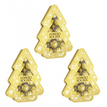 Ferrero Rocher Tanne Pralinen aus Milchschokolade 150g 3er Pack