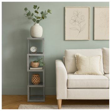 Standregal 4 Fächer Thekla Beton