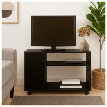 Beistelltisch auf Rollen Thekla Schwarz