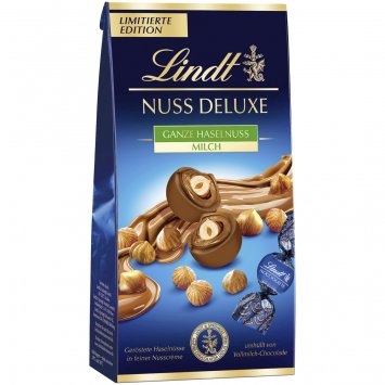 Lindt Nuss Deluxe Ganze Haselnuss Milch Beutel 98g