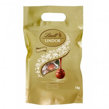Lindor Lindor Gemischt zartschmelzende Vollmilchschokolade 1000g