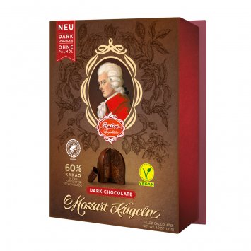 Reber Dark Chocolate 6er Barock aus Zartbitterschokolade Packung 120g