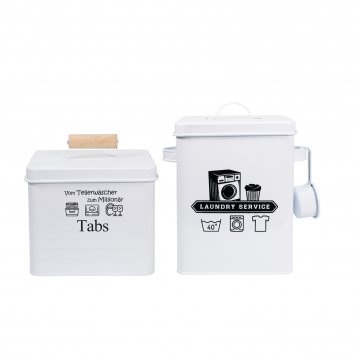 Aufbewahrungsboxen für Geschirrspültabs und Waschmittel