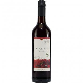 Bio Baden Spätburgunder Rotwein trockener Qualitätswein 750ml