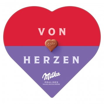 I Love Milka Haselnuss Herz 165g
