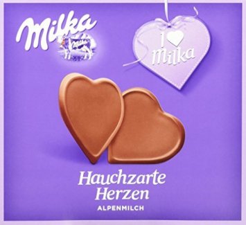 Milka I love Milka Hauchzarte Herzen zart schmelzend süß 130g 5er Pack