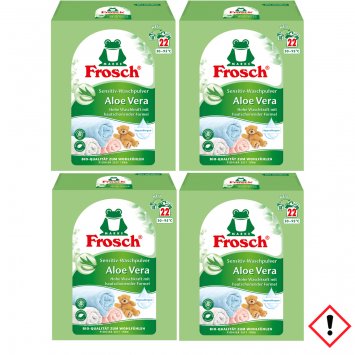 Frosch Aloe Vera Sensitiv Waschmittel 22 Waschladungen 1450g 4er Pack