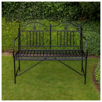 Gartenbank Schwarz Metallbank Celia