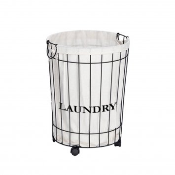 Wäschesammler auf Rollen