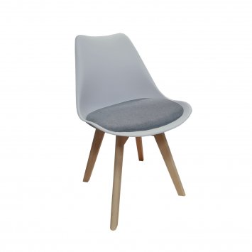 Esszimmerstuhl Atlanta Hellgrau/Dunkelgrau