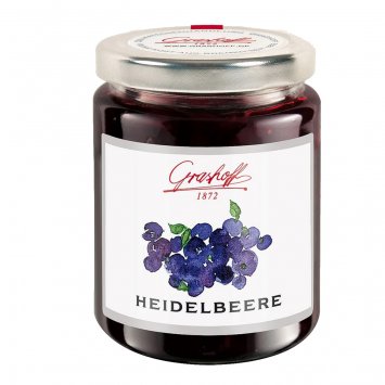 Grashoff Heidelbeerkonfitüre Extra fruchtiger Brotauftstrich 250g