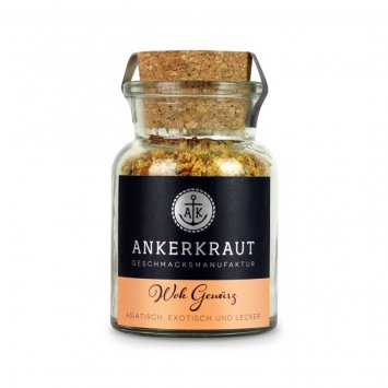 Ankerkraut Wok Gewürz Asiatische Gewürzmischung im Korgenglas 95g