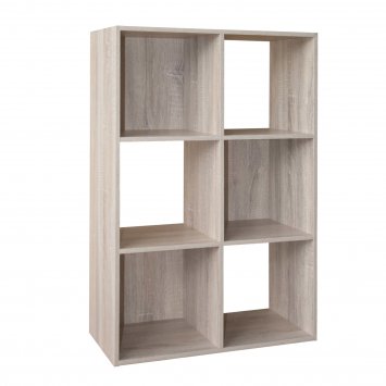 Standregal Sonoma 6 Fächer 60 x 90 x 30 cm vielseitig als Regal oder Raumteiler