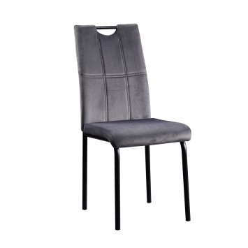 Stuhl Denton Velvet Grau
