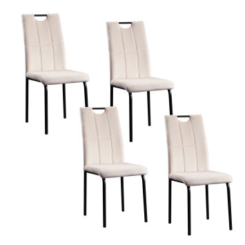 Stuhl Denton Velvet Creme