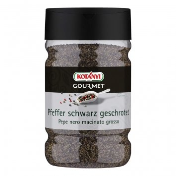 Kotanyi Pfeffer schwarz geschrotet Großverbraucher Gastronomie 630g