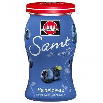 Schwartau Samt Heidelbeere Frühstück Fruchtaufstrich Streichzart 270g