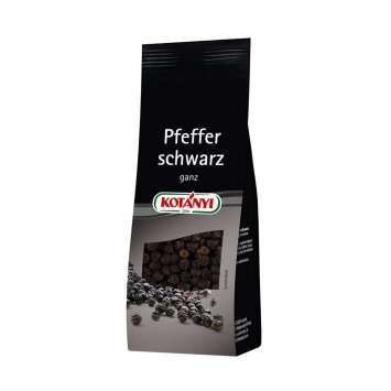 Kotanyi Pfeffer schwarz ganz getrocknet im Nachfüllbeutel 50g