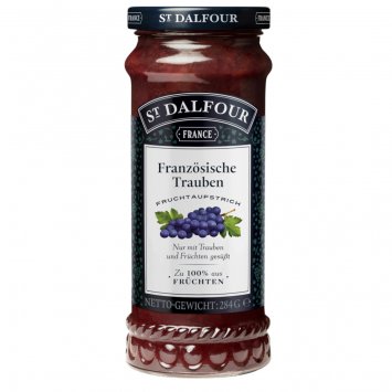 St. Dalfour Fruchtaufstrich Französische Trauben Brotaufstrich 284g