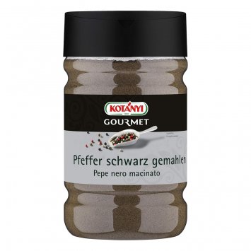 Kotanyi Pfeffer schwarz gemahlen Großverbraucher und Gastronomie 600g