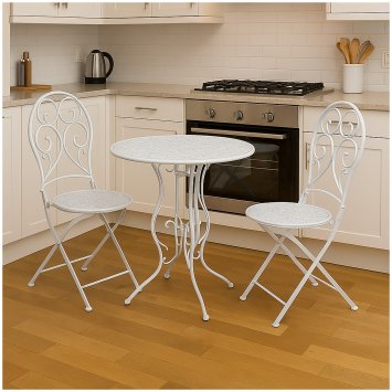 Essgruppe 3-teilig Lani Weiß