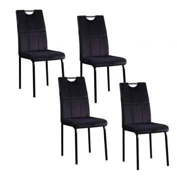 Stuhl Denton Velvet 4er-Set