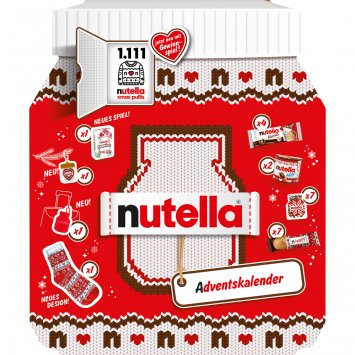 Nutella Adventskalender gefüllt mit Ferrero Nutella Produkten 528g