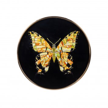 Wandbild Wanddeko Diamant Schmetterling