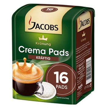 Jacobs Krönung Kaffee Pads Kräftig (5 x 105 g) 5er Pack 525g