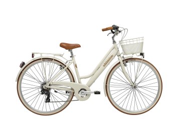 Cityfahrrad 28 Zoll RETRO Lady beige inkl. Korb