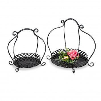Körbe 2er-Set aus Metall Hyde Park
